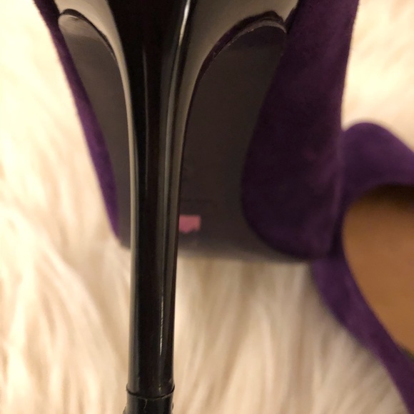 Coach Nala Purple Suede Pumps Size 8.5 Q2043 - Picture 8 of 8
